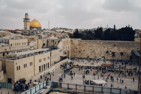  October 21, 2018. Jerusalem. Israel. View on the Temple wall, or Wailing Wall.21 octobre 2018. Jerusalem. Israel. Vue sur le mur du Temple, ou mur des lamentations.